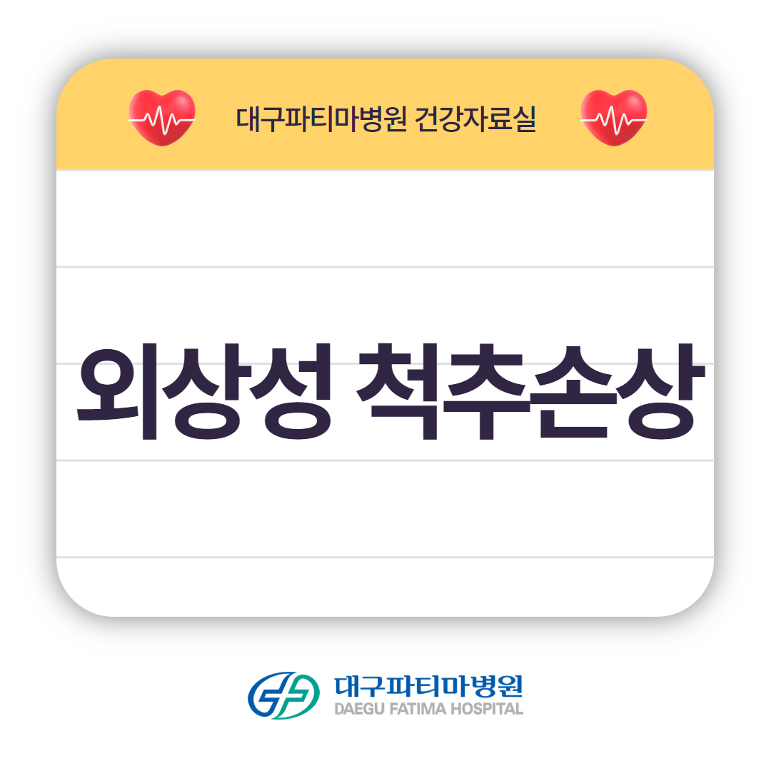 외상성 척추손상 관련이미지